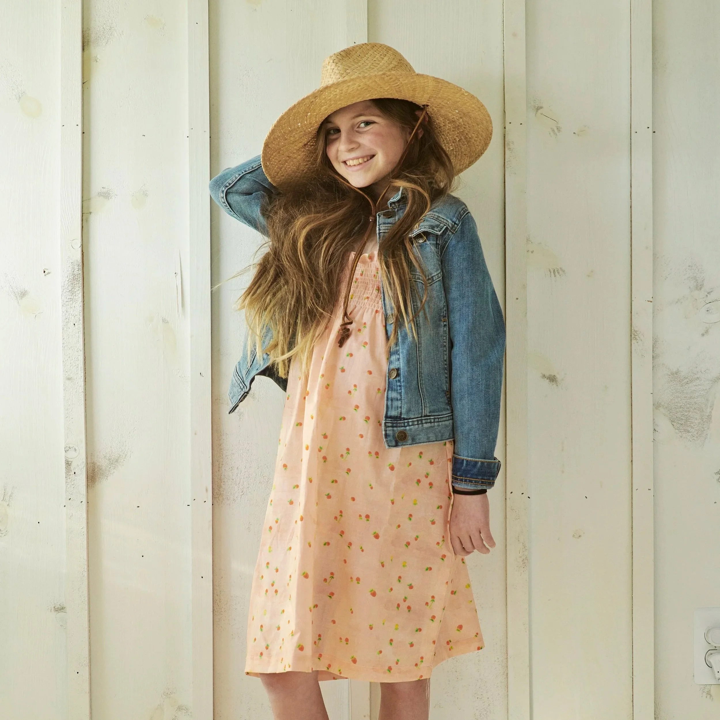 Field Strawberries on Belgian Linen, by the yard