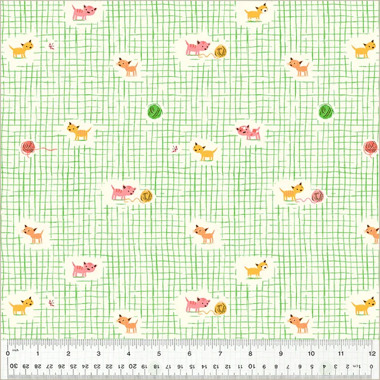 Kitten Plaid Green, Pre-Order