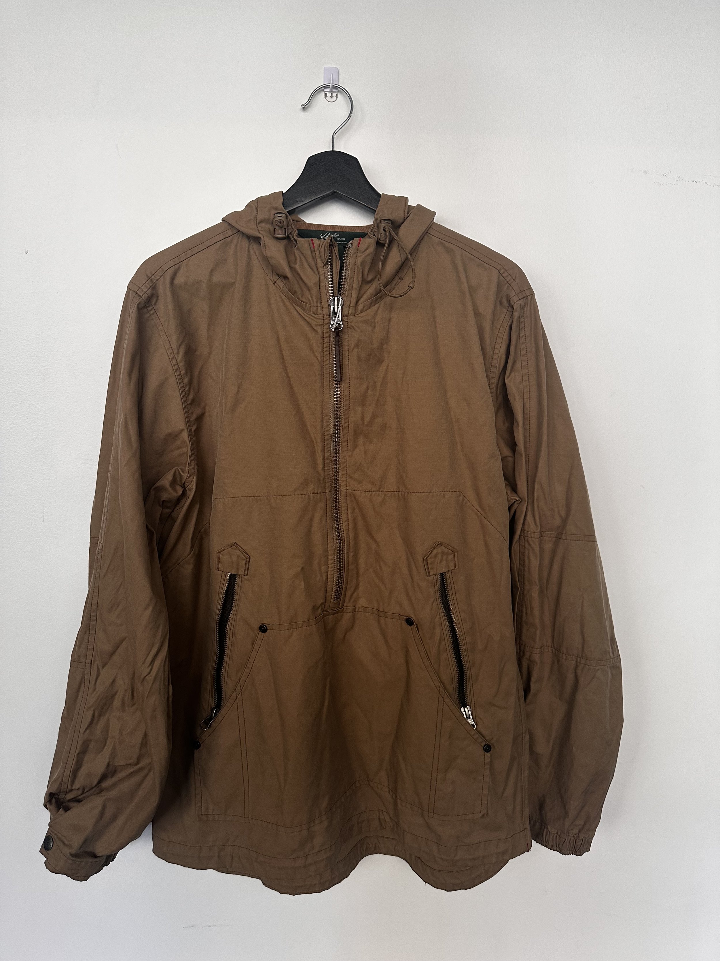 Woolrich Hooded Pullover Jacket Size Medium