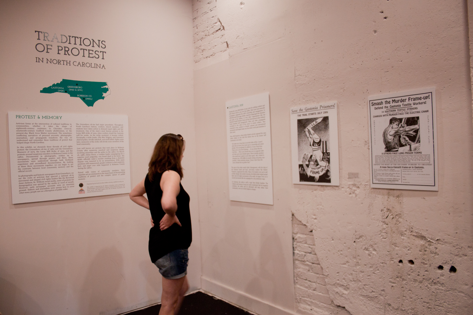 Traditions of Protest in North Carolina, exhibition by the North Carolina Folklore Society. 