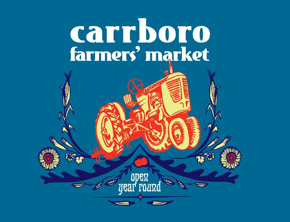 Tee design for the Carrboro Farmers Market.