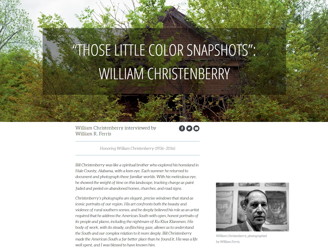 Each week, I layout multimedia features pulled from the journal's pages.