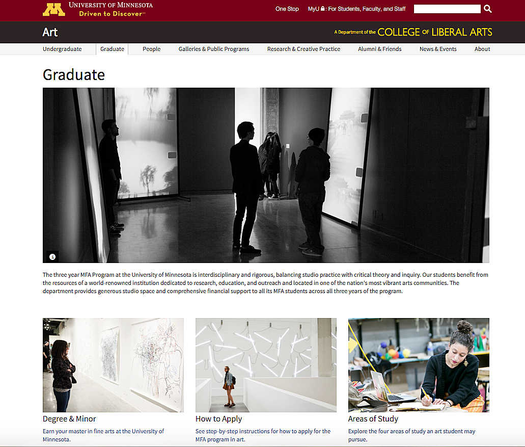 University of Minnesota Website