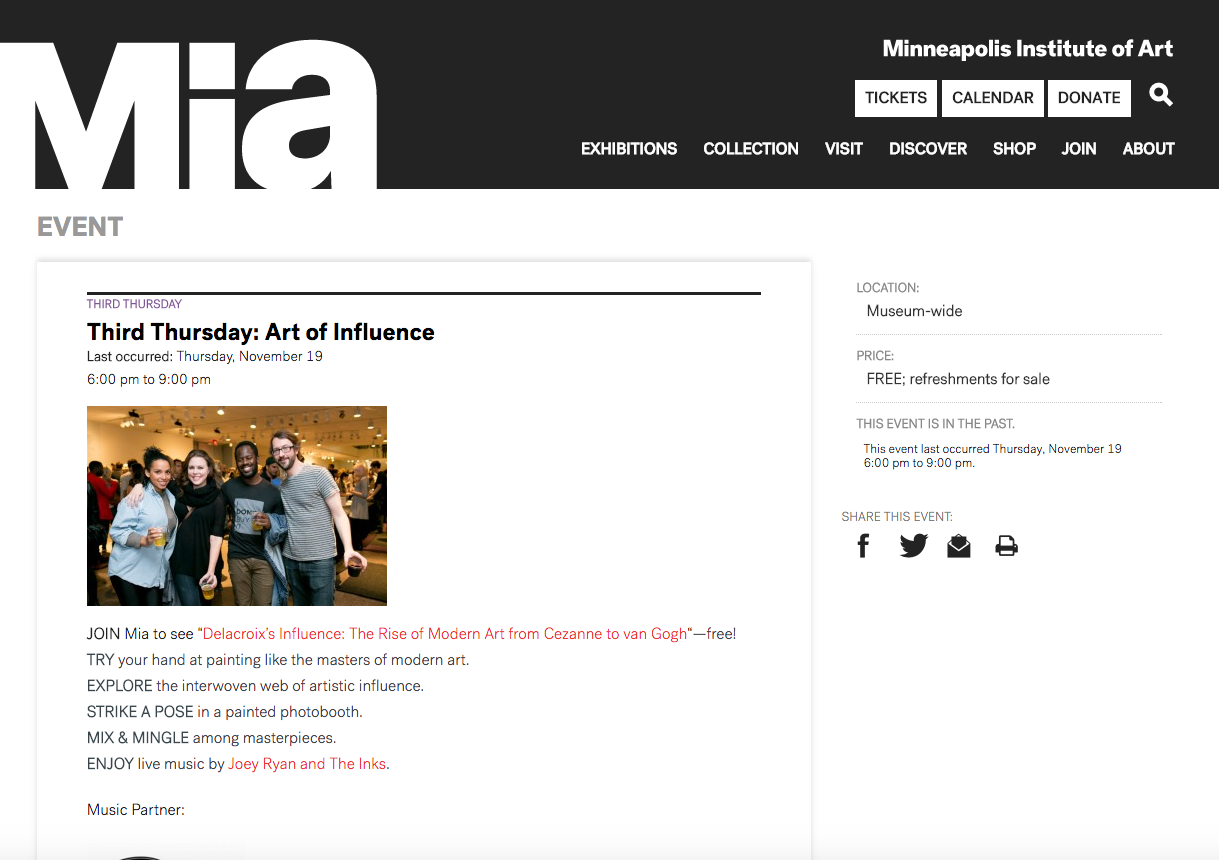 Minneapolis Institute of Art Website