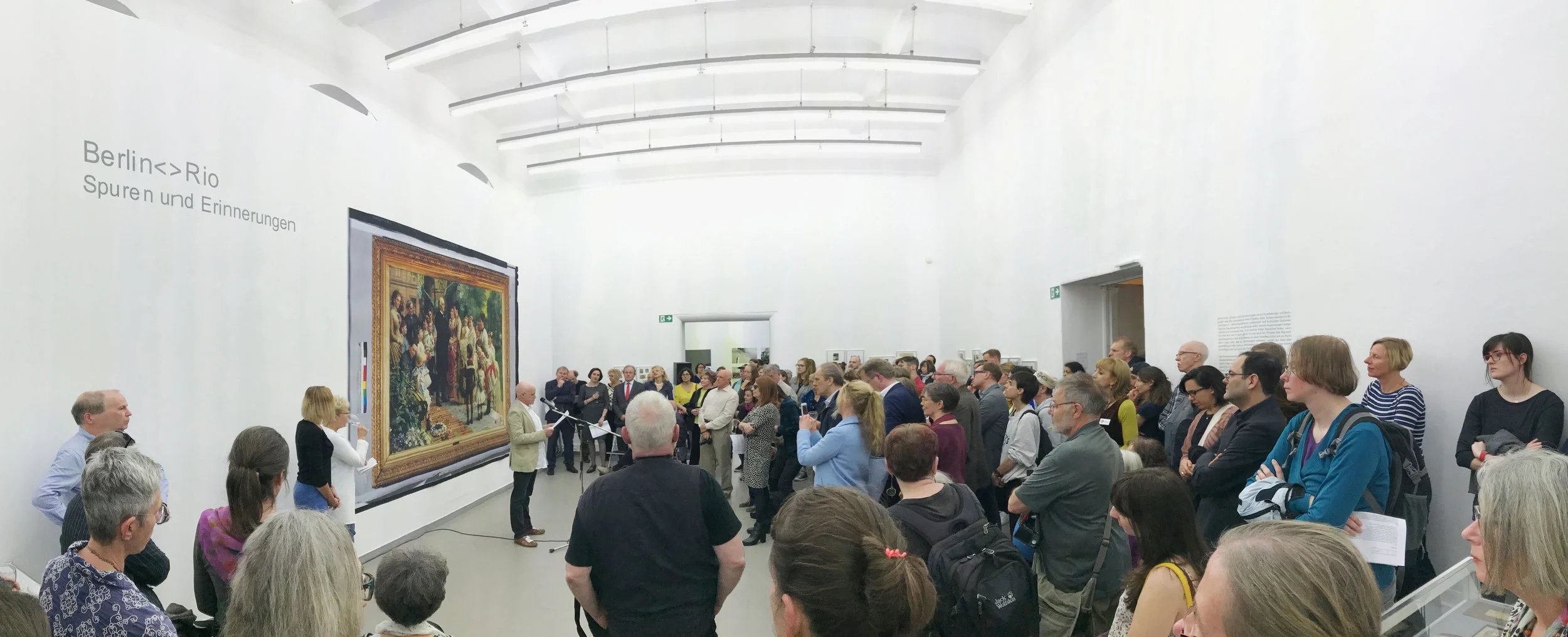 Abertura da exposição (foto Arwed Messmer, 3/5/2018).