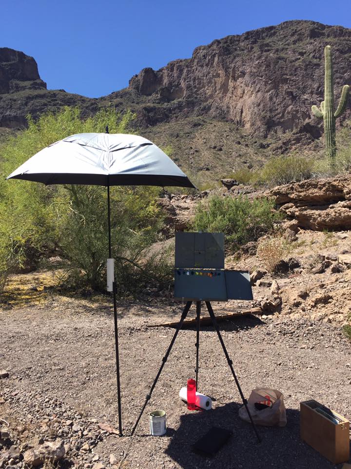 Finding Shade in Pacachu State Park, Arizona