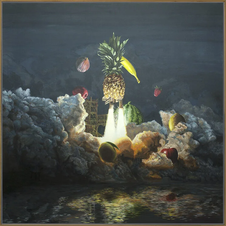 SOLDFruit Launch, 2020, oil on canvas, 155 x 155 cm