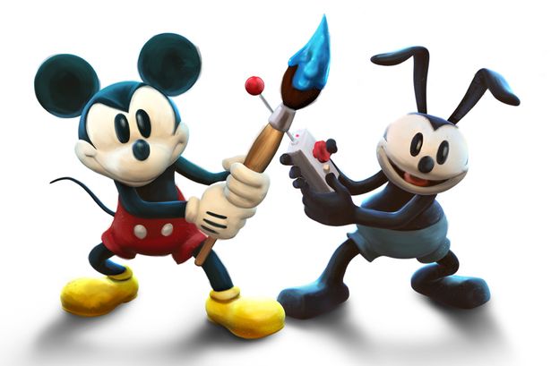 I love the retro feel to Mickey and Oswald