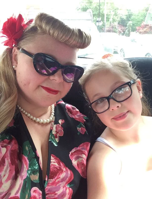 Adele and Amber all dressed up for the Back to the Future Secret Cinema event.