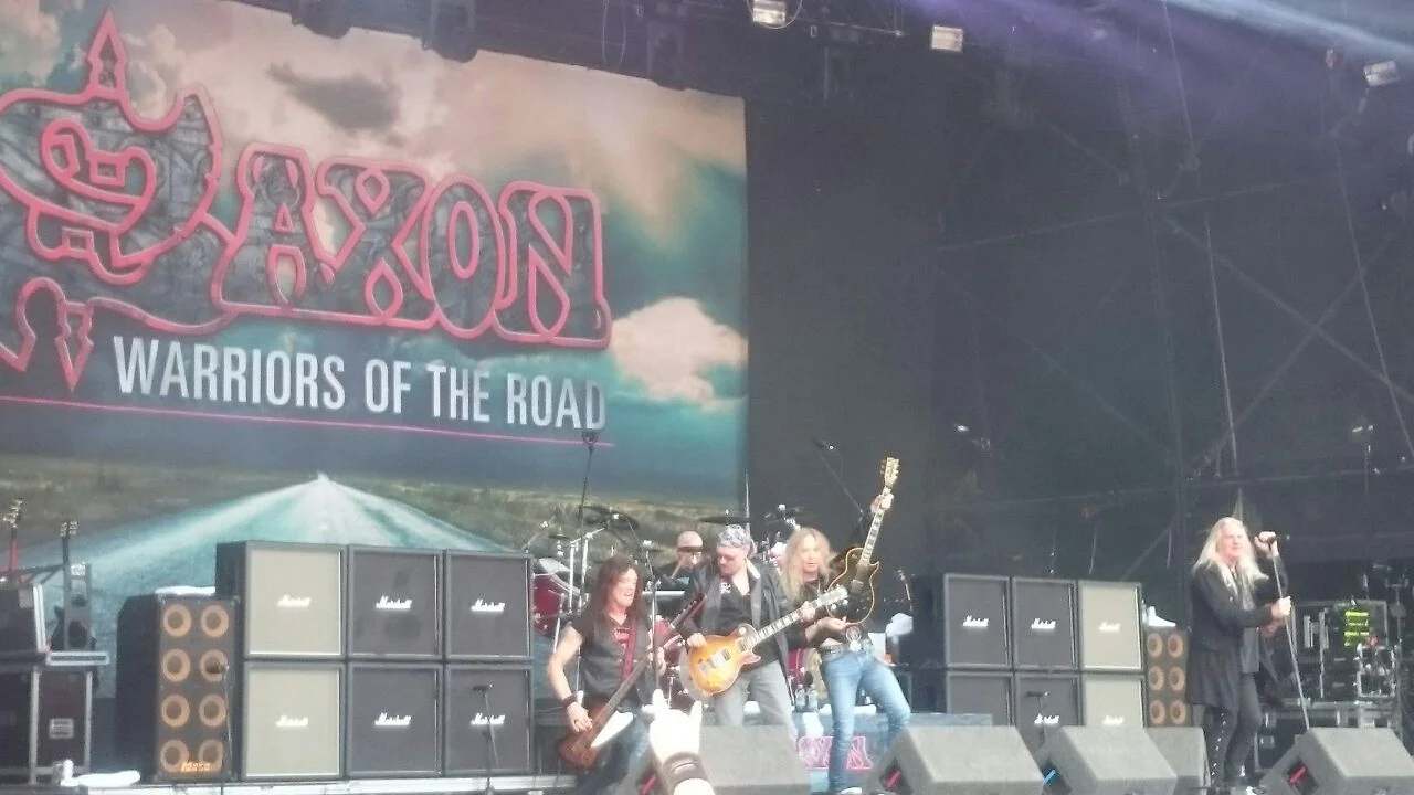 NWoBHM heroes Saxon on stage