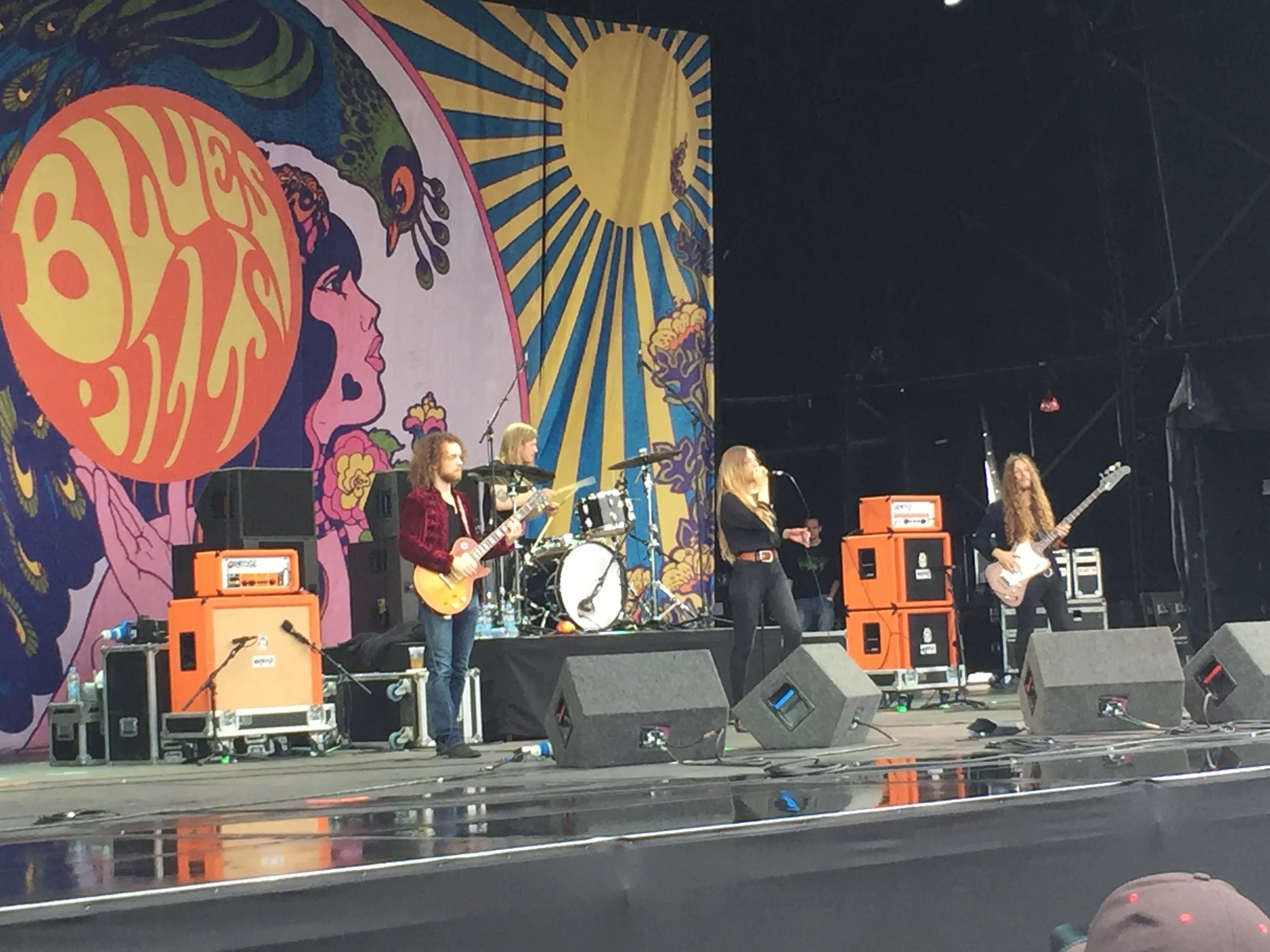 Sunday's openers the Blues Pills on the Classic Rock stage
