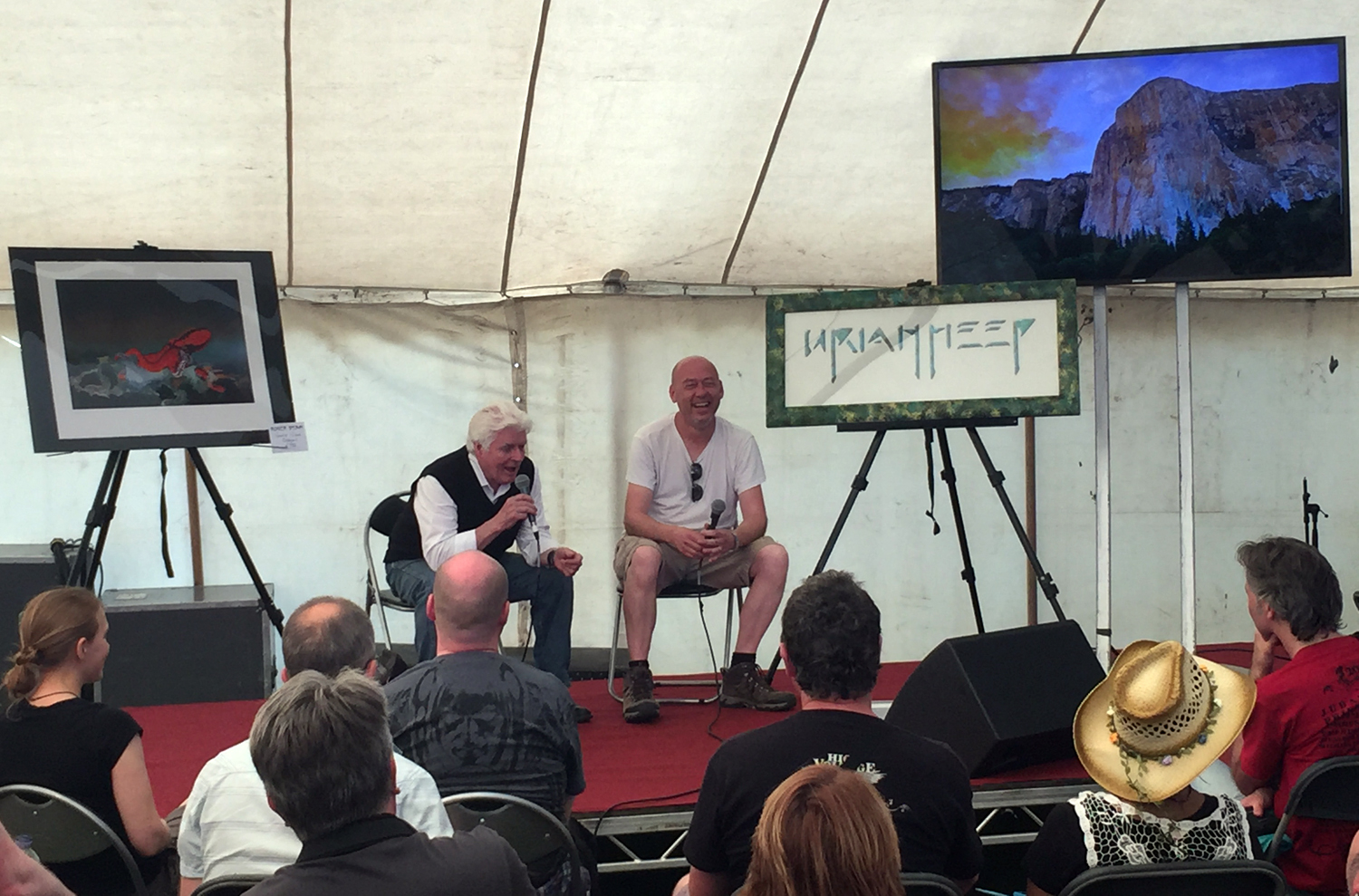 Album cover artist Roger Dean at Ramblin' Man Fair