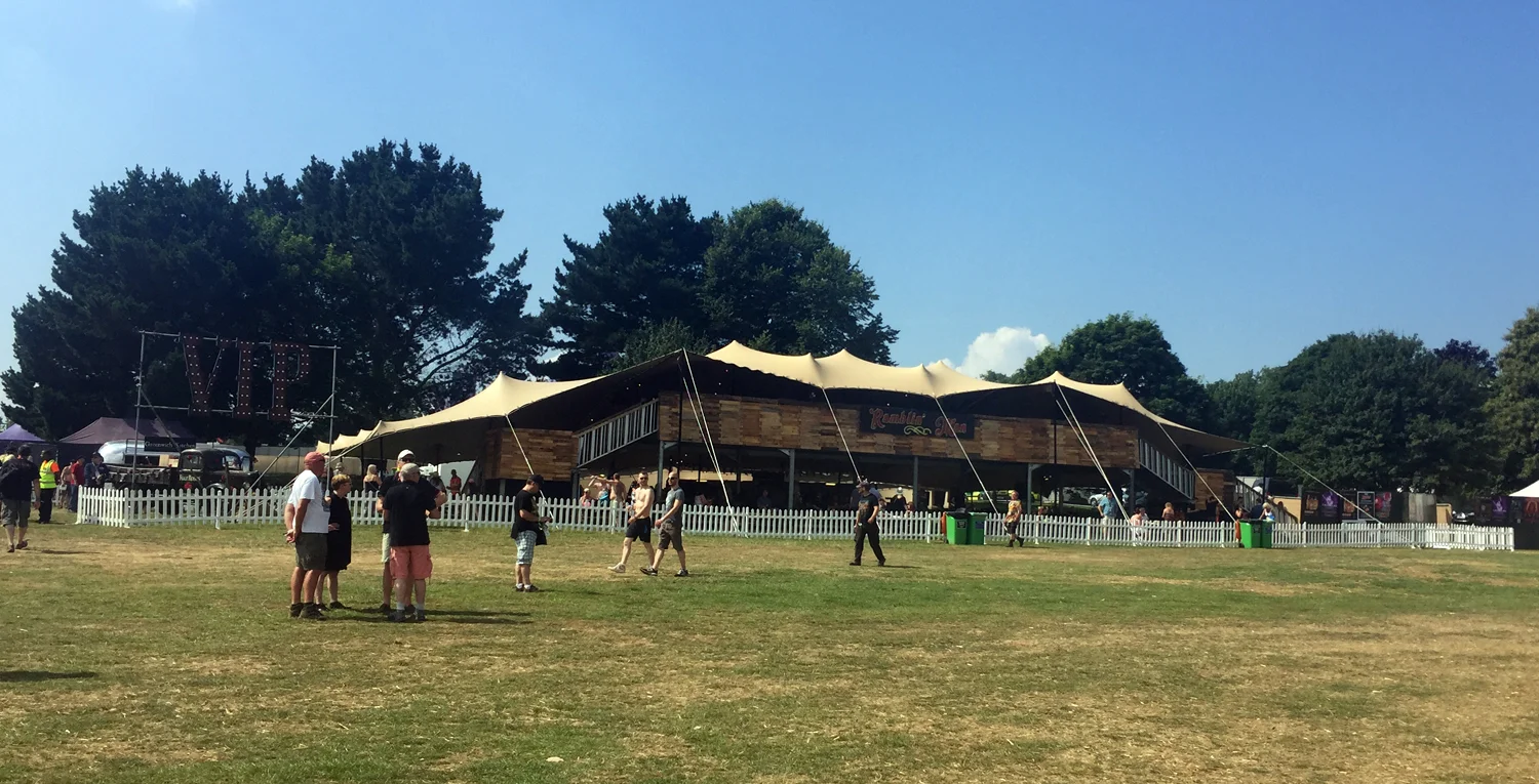 The VIP area at Ramblin' Man Fair