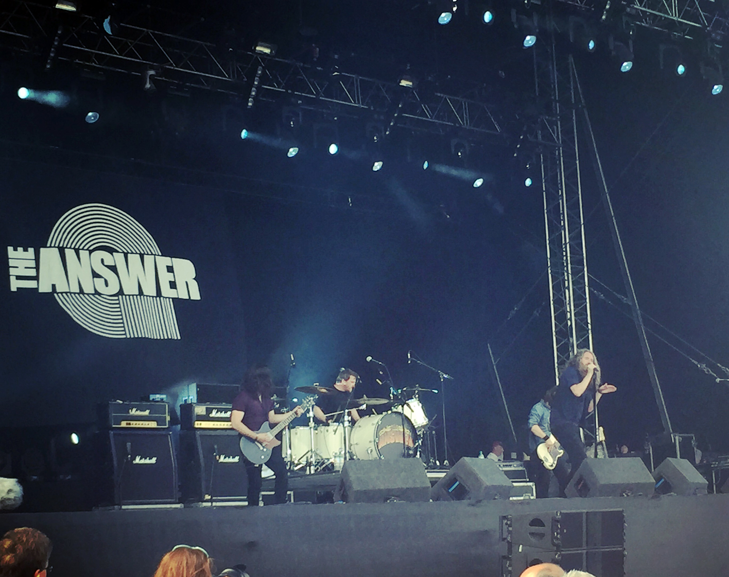 The Answer belting out one of their tracks 'Under The Sky' at Ramblin' Man Fair