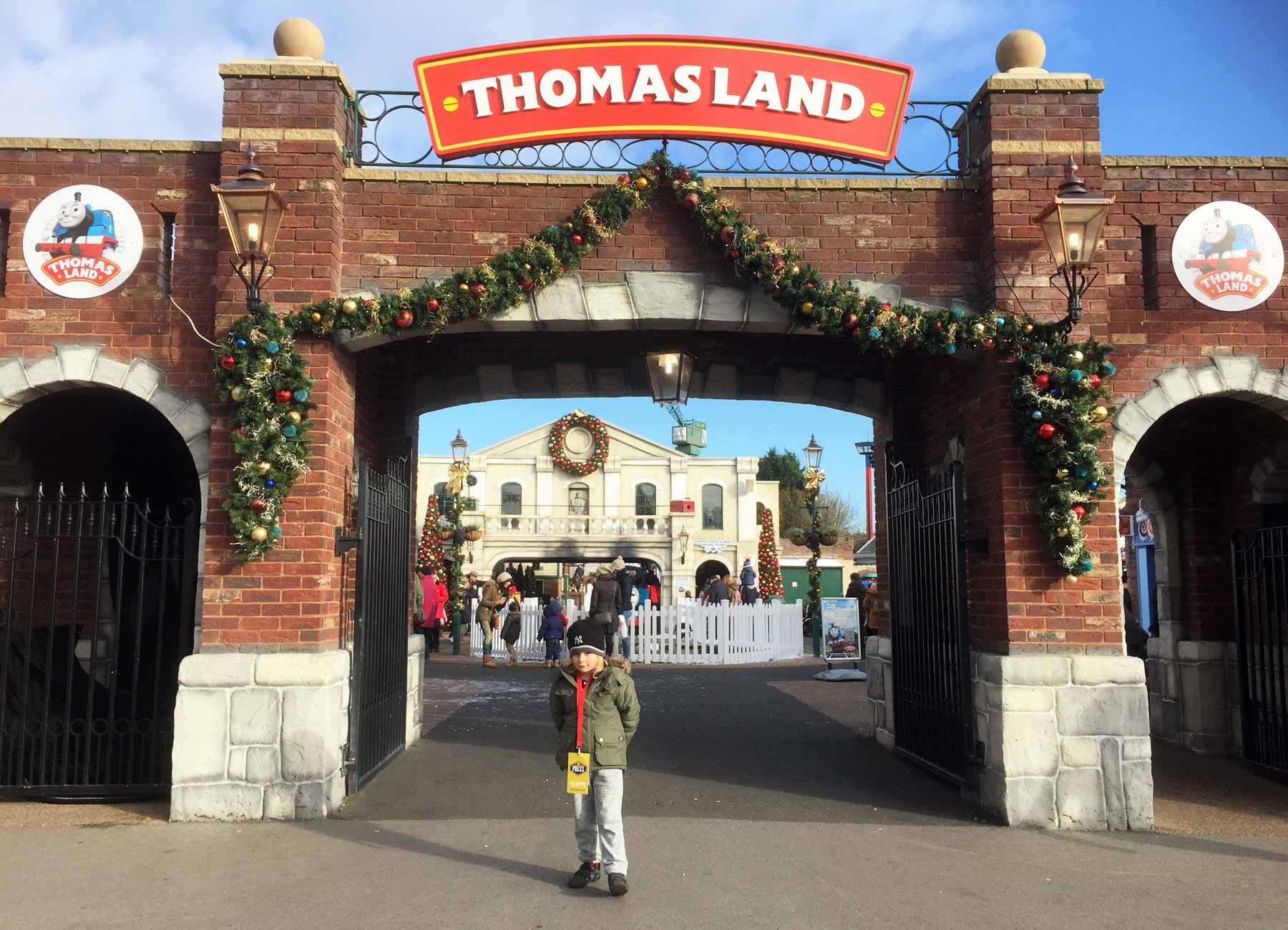 Jacob excited to be visiting Thomas Land