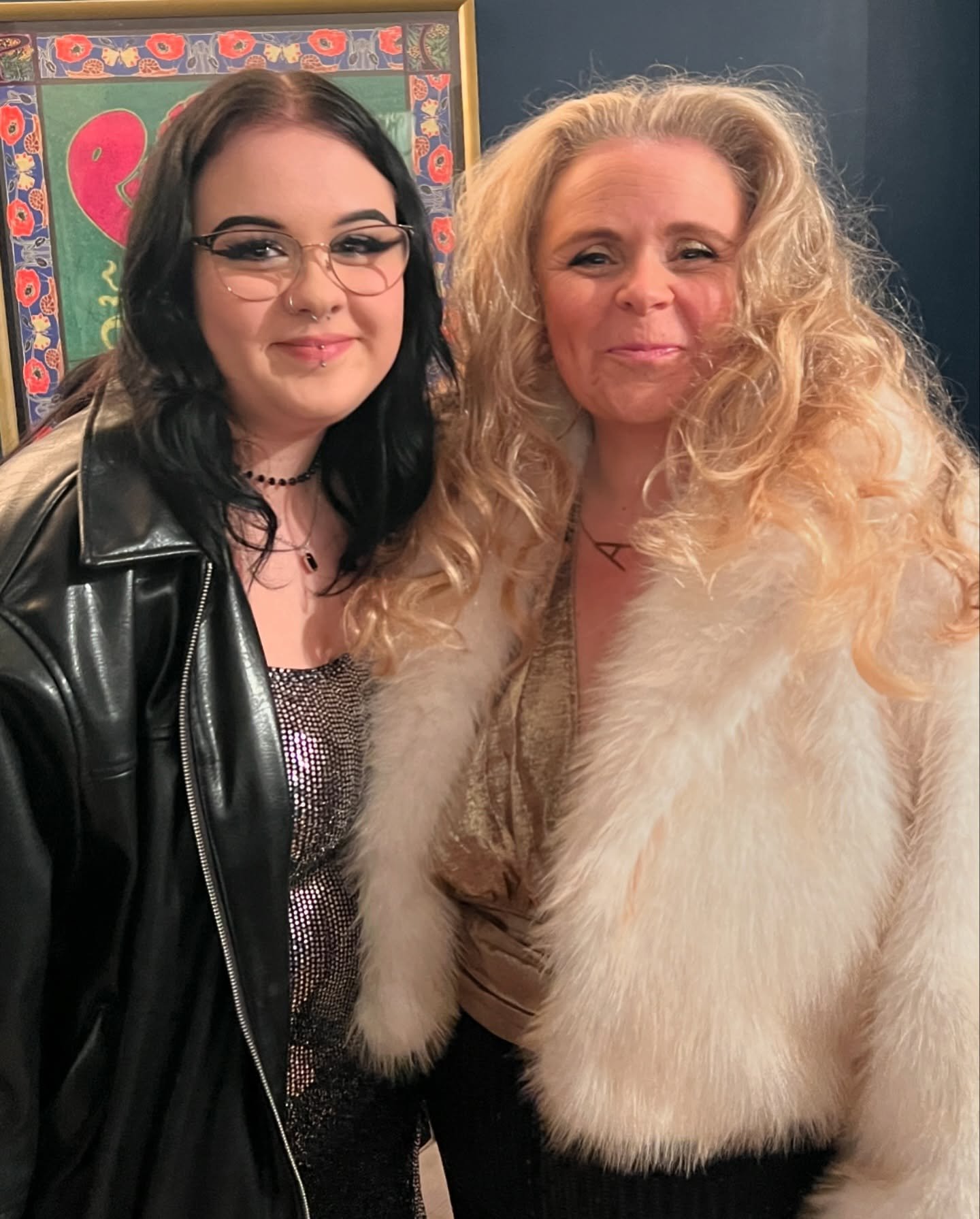 Had such a great night with my daughter @ambereej  @leascliffhall. Disco for Grown Ups was brilliant! I was aiming for a Farrah Fawcett hair do but ended up a decade later in Dynasty! What a fabulous night. Take me back to the 80s and 90s! Good times