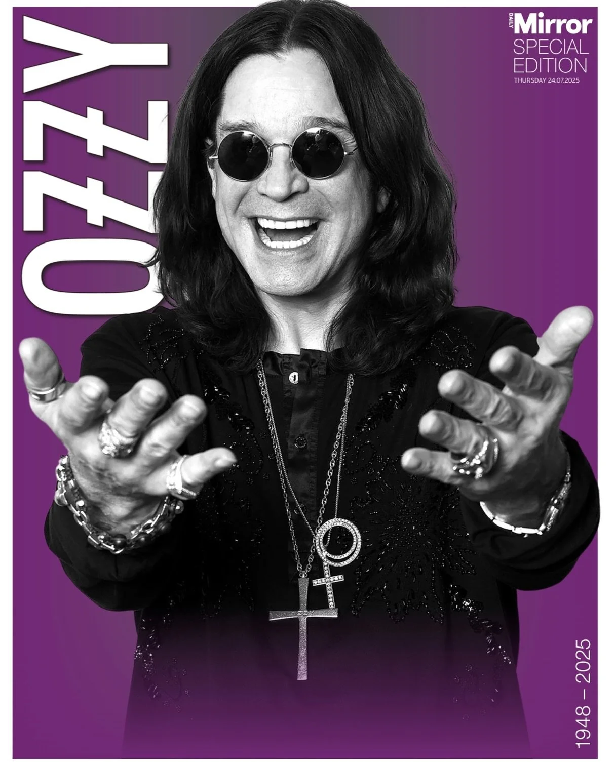 I&rsquo;m proud to have designed this Ozzy special edition in today&rsquo;s @dailymirror 
So many fantastic pictures to choose from!
I live in a house of metalheads and we are all really sad to hear the news that Ozzy is no longer with us 🖤🤘🏻 
#ri