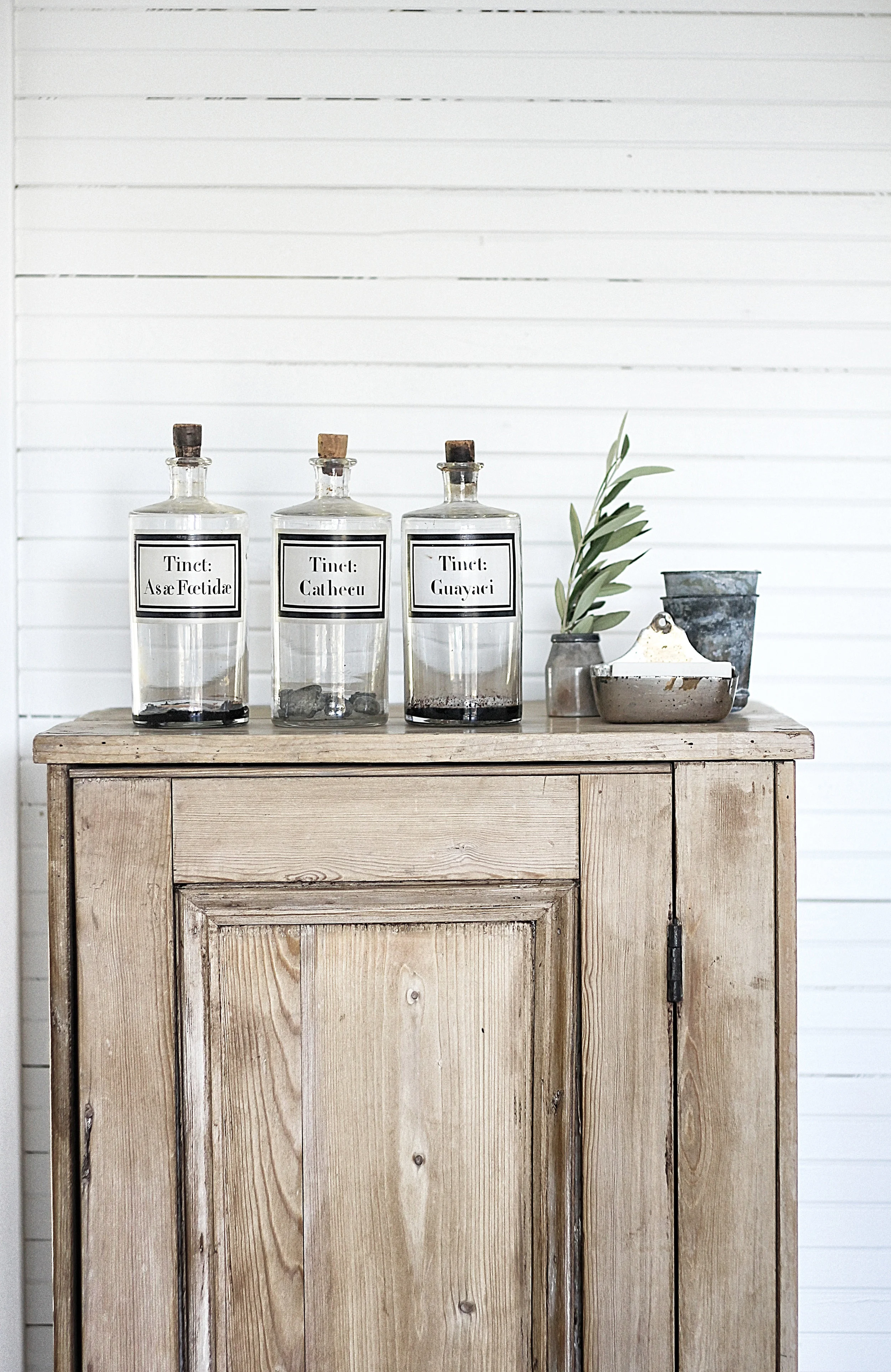 French Apothecary Bottles, set of 3