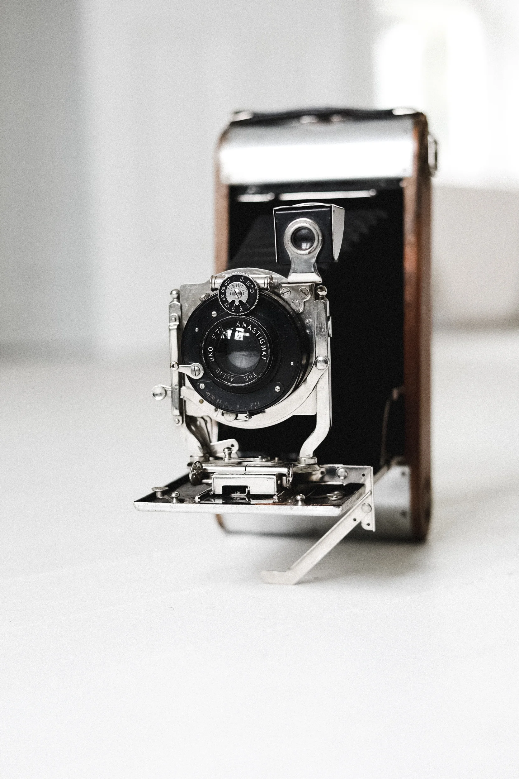 Wood &amp; Metal Folding Camera