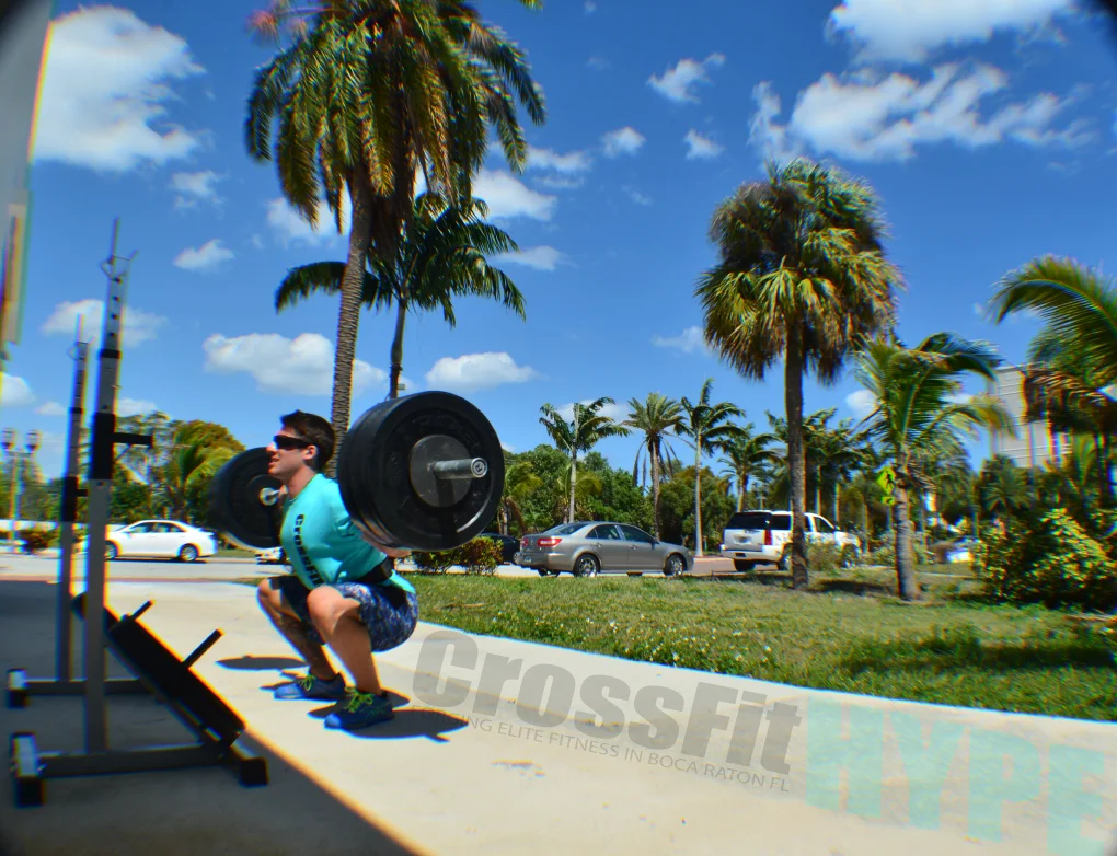 dragged a squat racks outside for some smolov 7x5 back squat. Sun + Gainz = a good day.