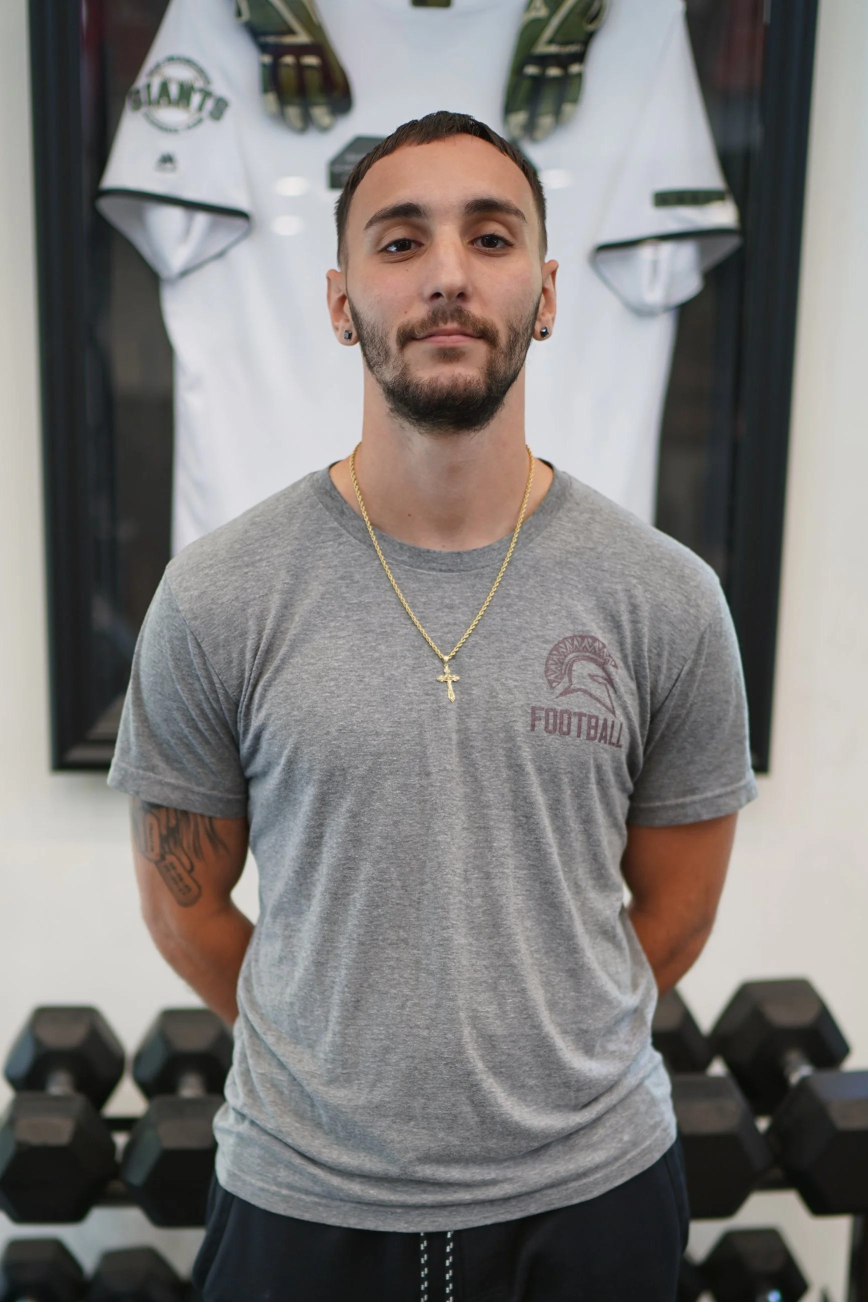 Dom Guarnieri, Performance Coach, standing inside the Lagrange, NY Facility.