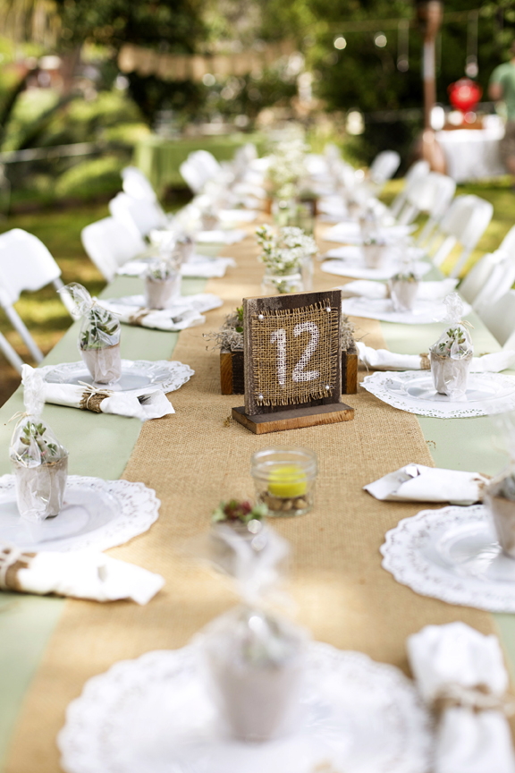 reception tables