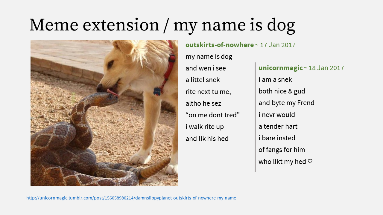 7 - Meme extension - my name is dog.PNG