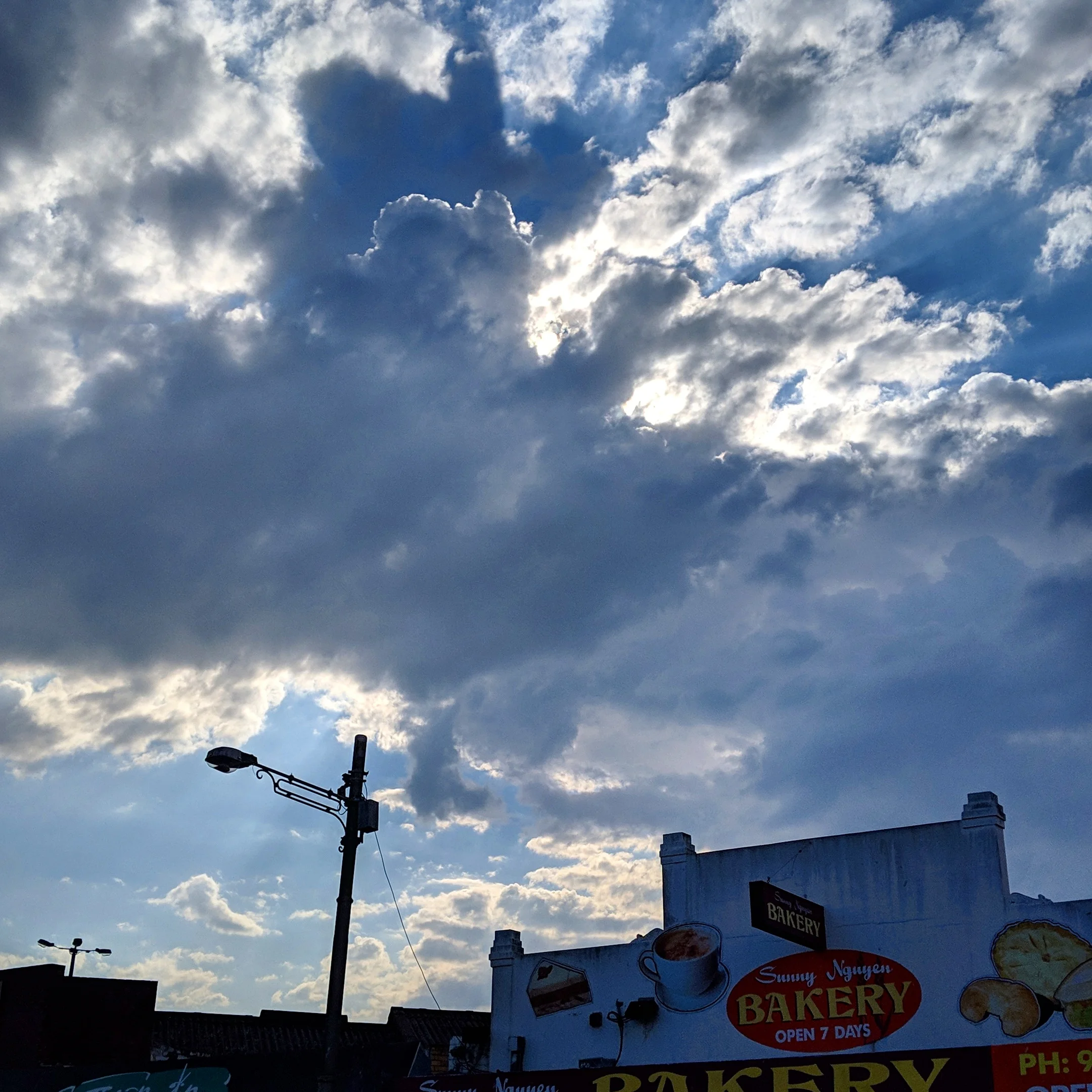 Dramatic skies in Footscray