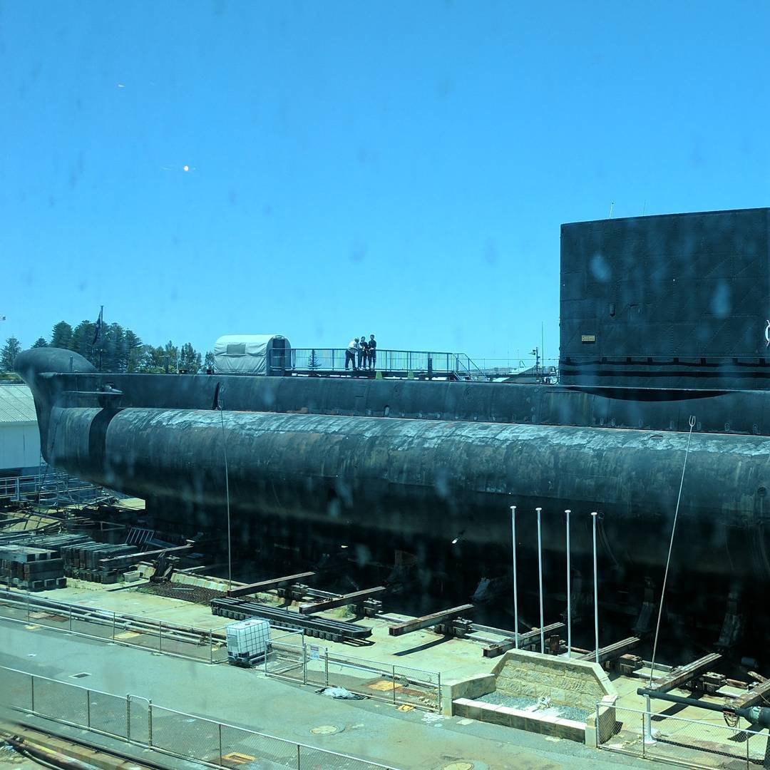  Yes, that's a submarine outside the museum (HMAS Ovens). I didn't take the tour myself but I hear it's good. 