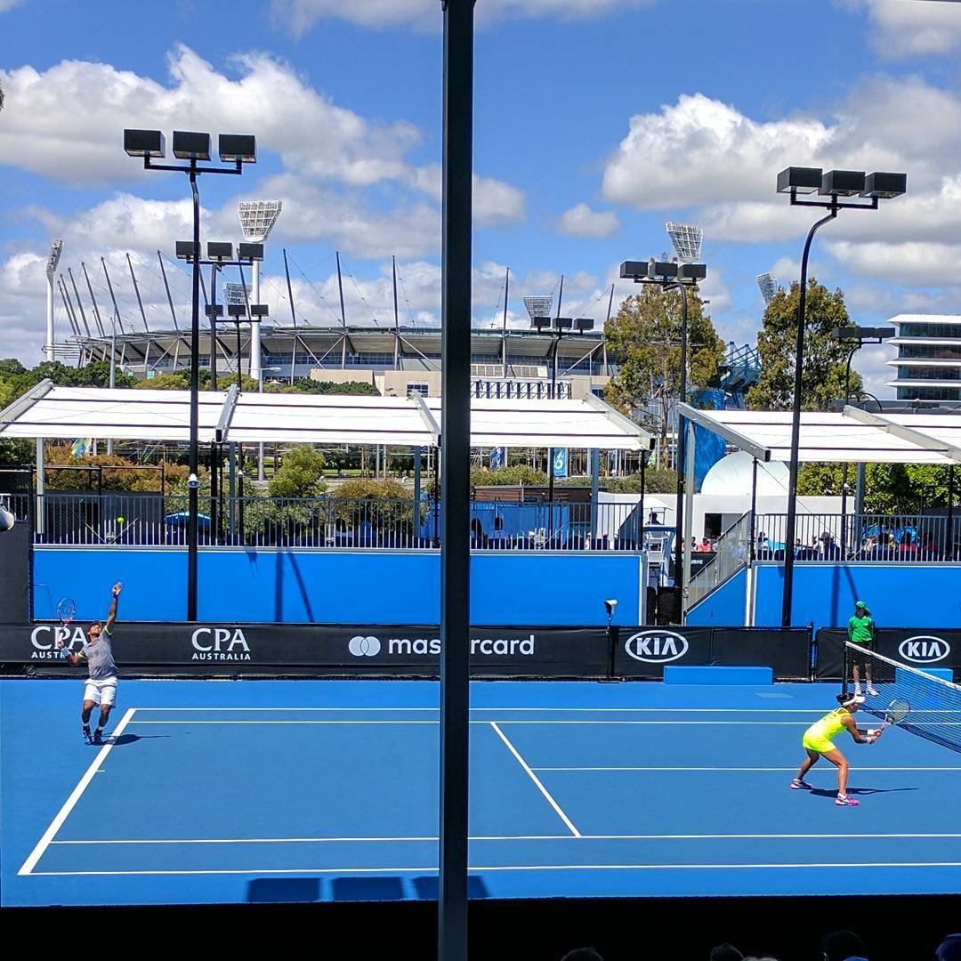  Watching Aisam-ul-Haq Qureshi at the Australian Open :) #pakistanrepresent 