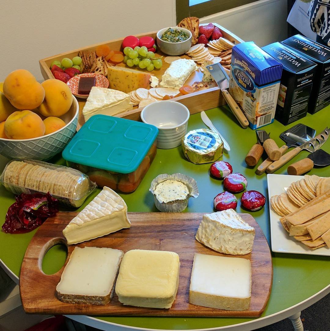 Yesterday was our first annual cheese day at work. I think we did a good job :) #ilovemyteam #latergram 