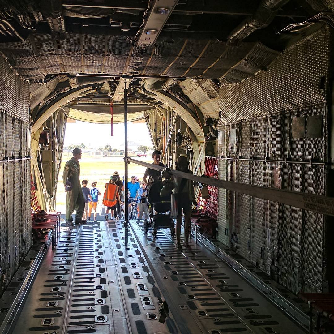  In the cargo hold of the C-130 :) #Lockheed #Airshow2017 