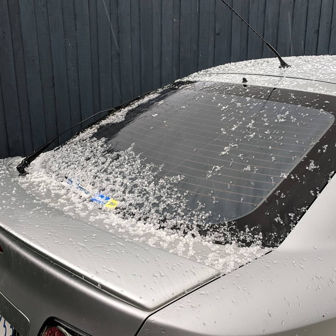  The weather certainly took a turn for the interesting this afternoon! #hail #melbweather #melbourne 