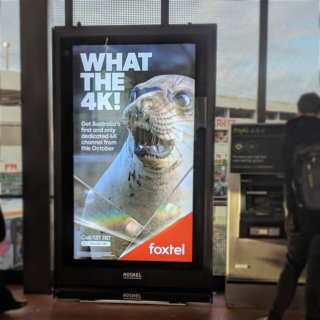  Love these 4K cable channel ads from @foxtel :) And, of course, that we're getting a 2160p broadcast channel in Australia. Looking forward to subscribing once we upgrade our TV. 