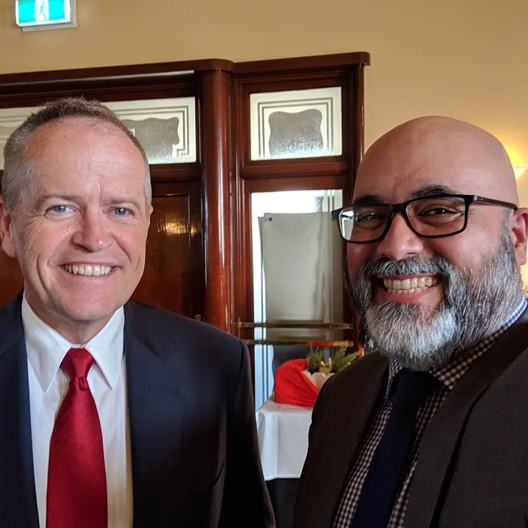  Thank you for that lovely speech @billshortenmp welcoming us into our official Australianness this evening at @cityofmaribyrnong @maribyrnongcc - with Dr @nadianiaz 