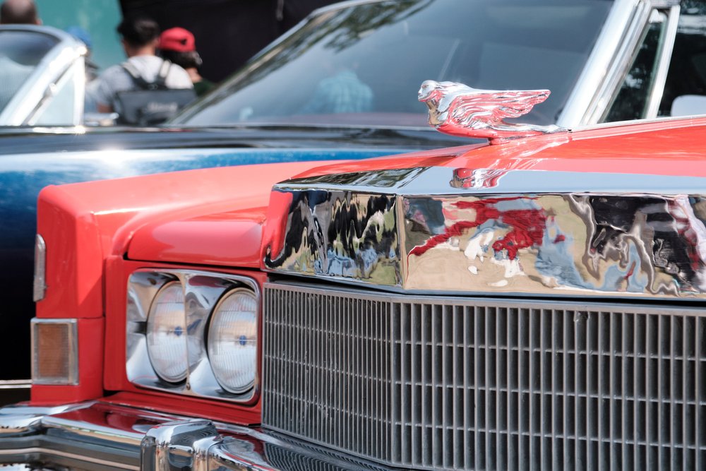 Chevrolet hood ornament at Antique Car Show Karachi 2024