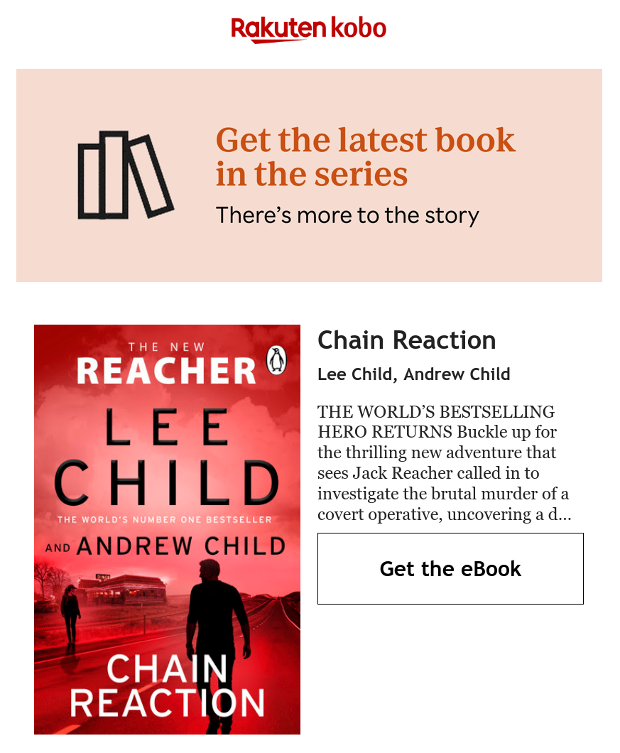 I love the new Jack Reacher book