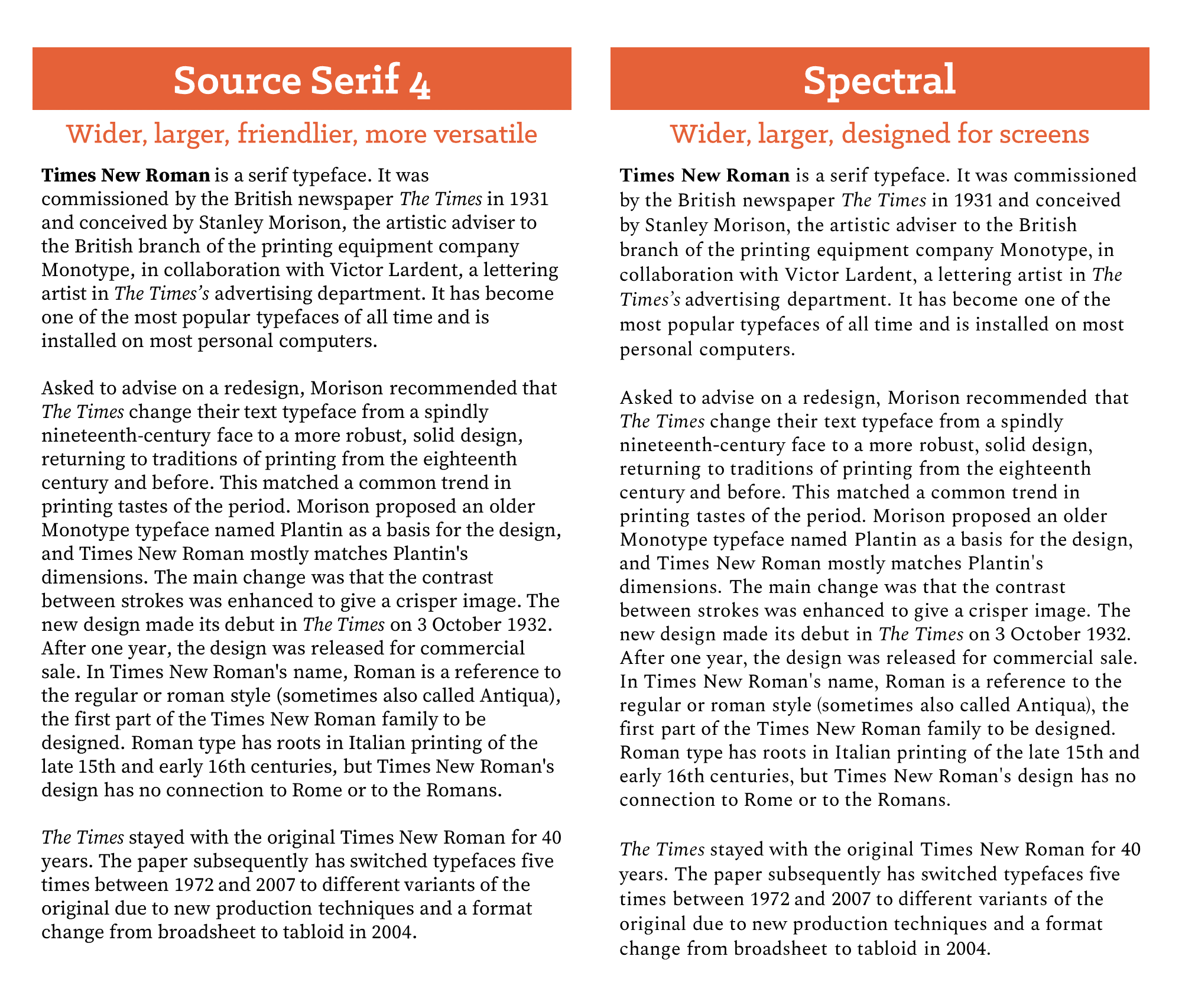 Source Serif Variable Times New Roman alternatives – follow-up — Insanity Works