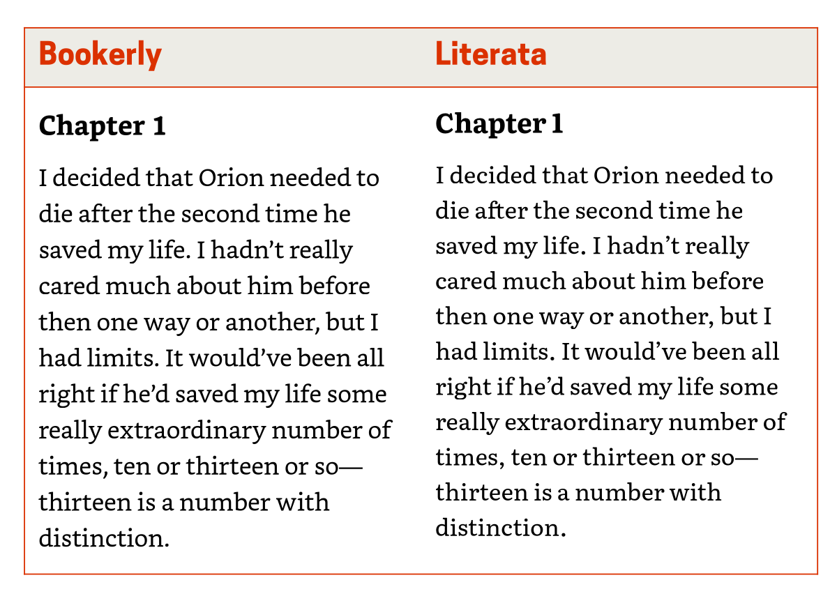 My favourite ebook typefaces