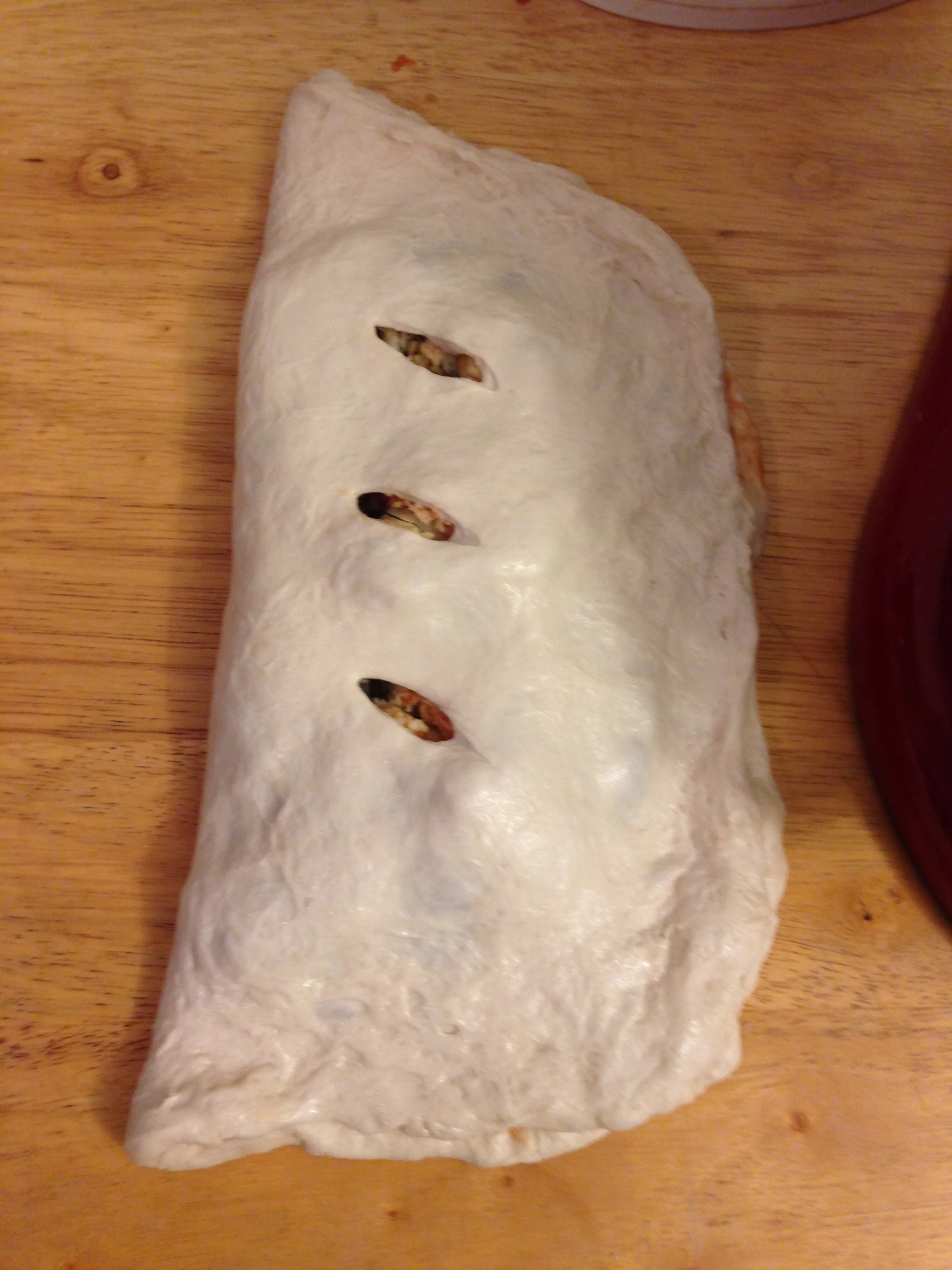 Fold it over and slice some vents