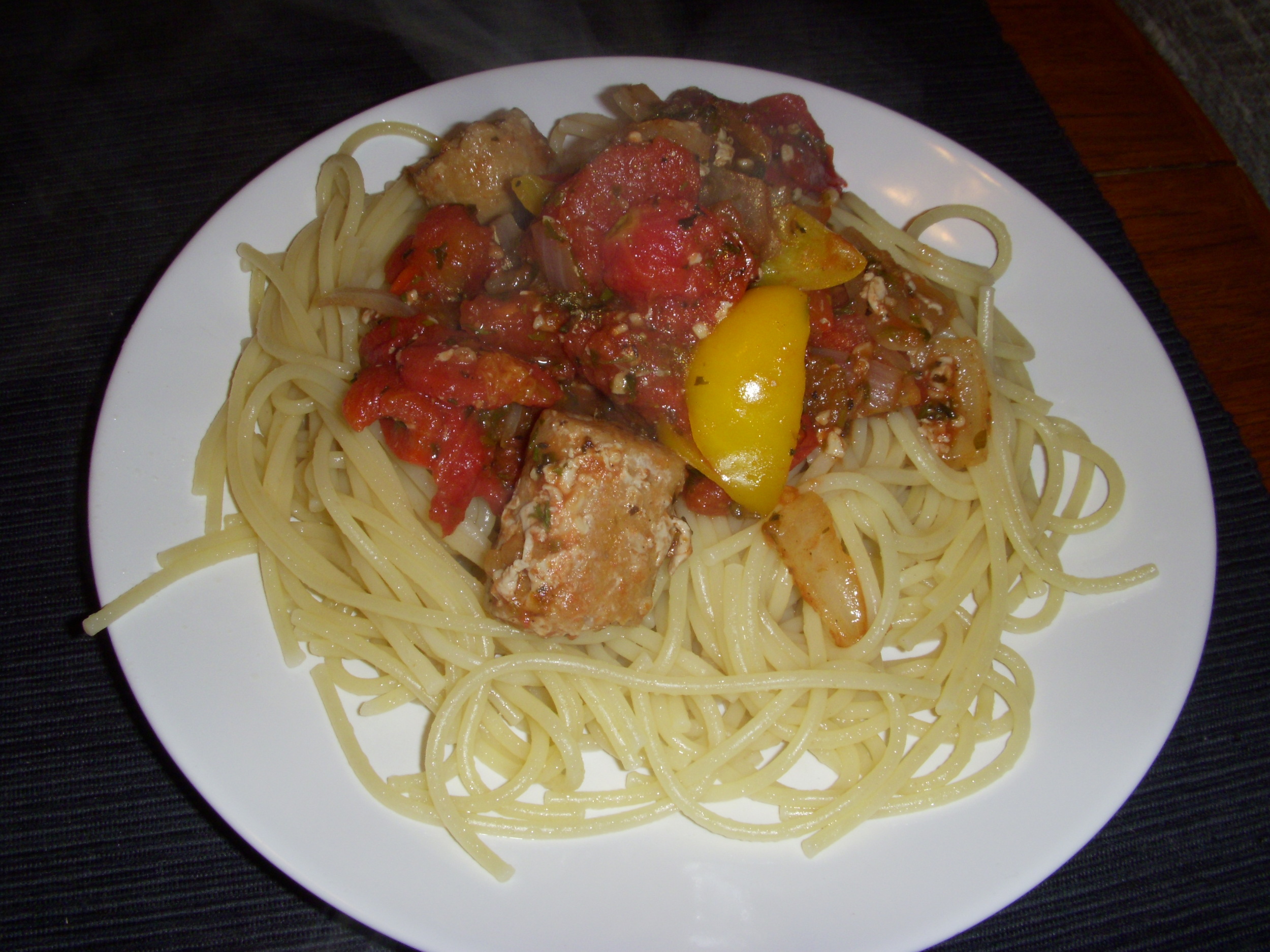 Spaghetti and Italian Sausage Meatsauce