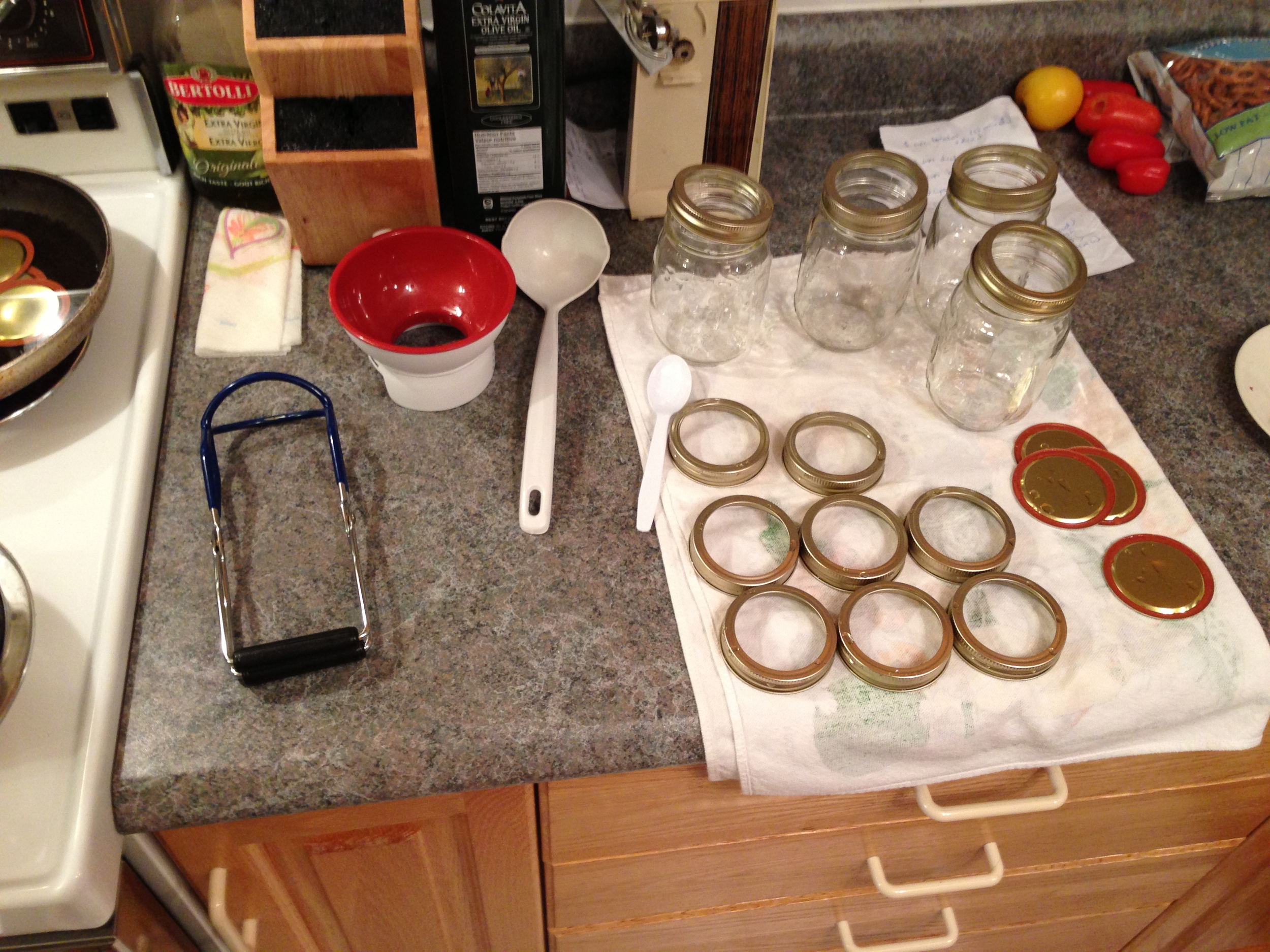 Canning station ready.