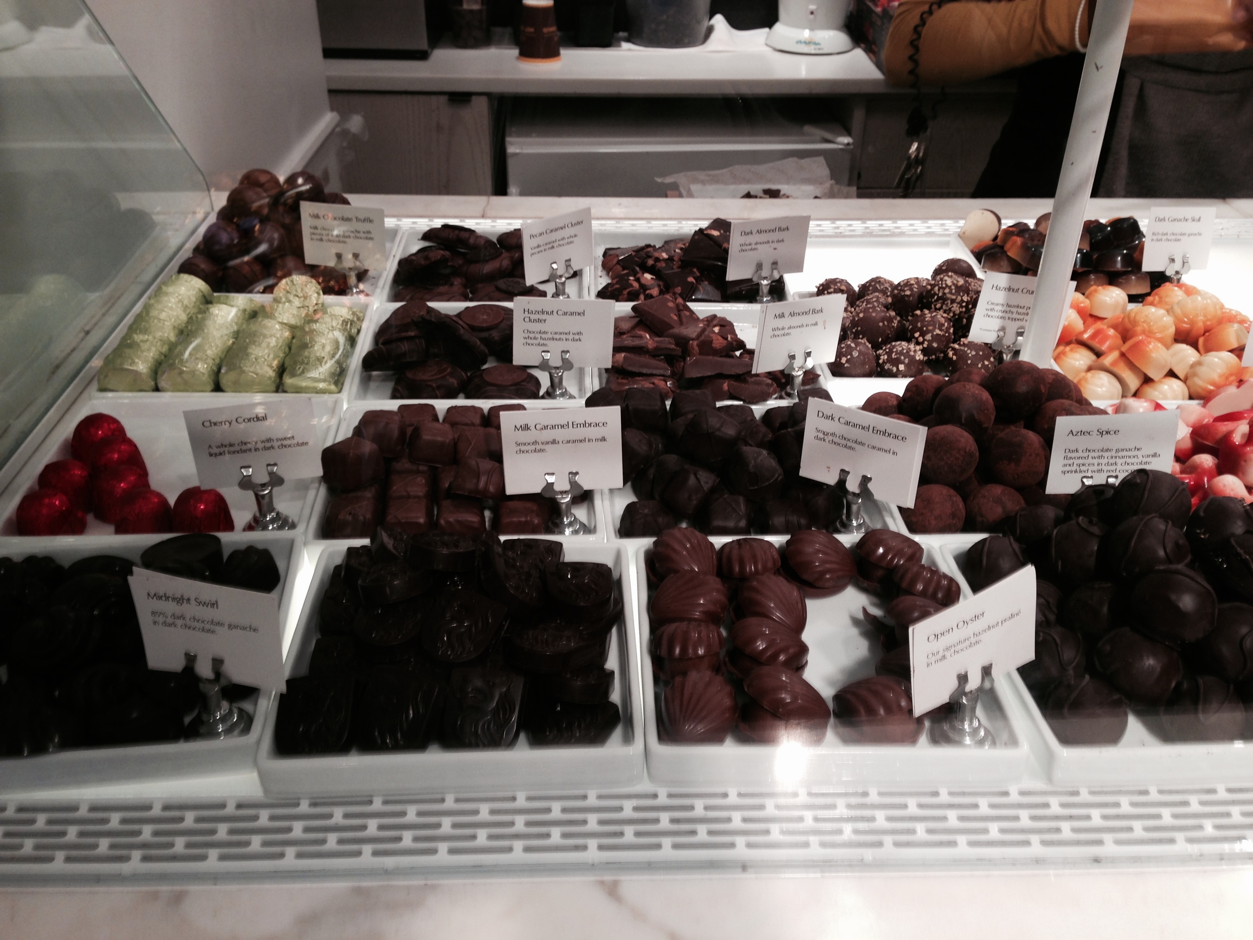 Godiva's Chocolate counter