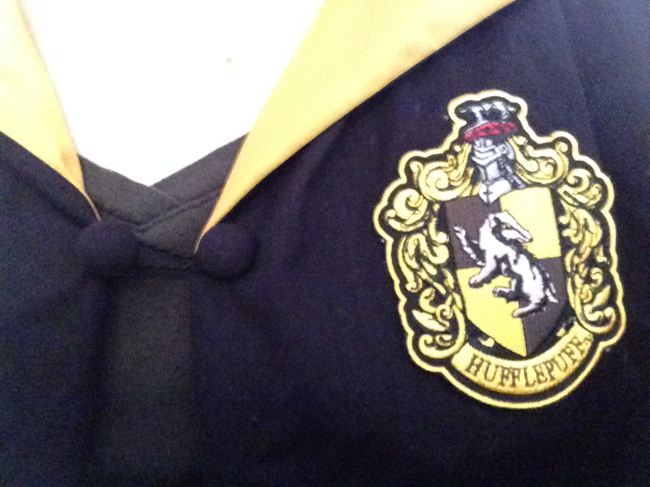 Buttons and Crest in place