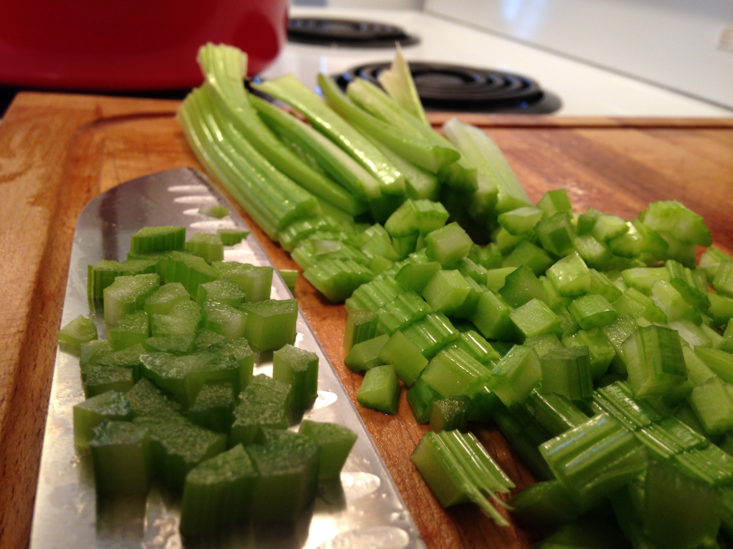 Celery. Chopped. 