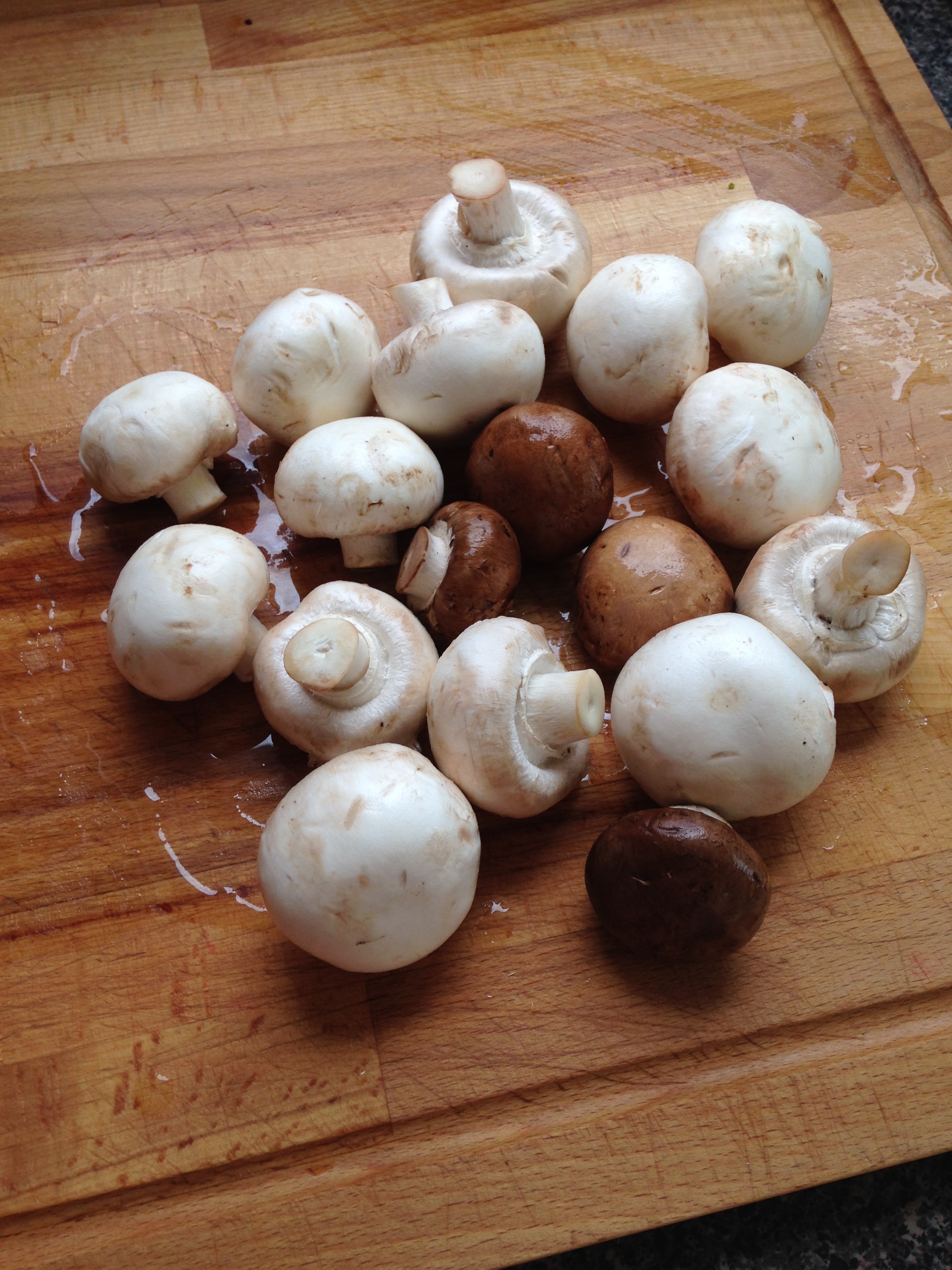 Fresh mushrooms a la market!