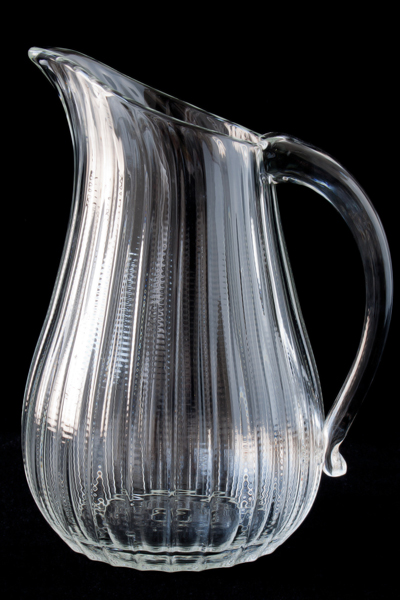 clearware fluted 11 pitcher — Peàn Doubulyu
