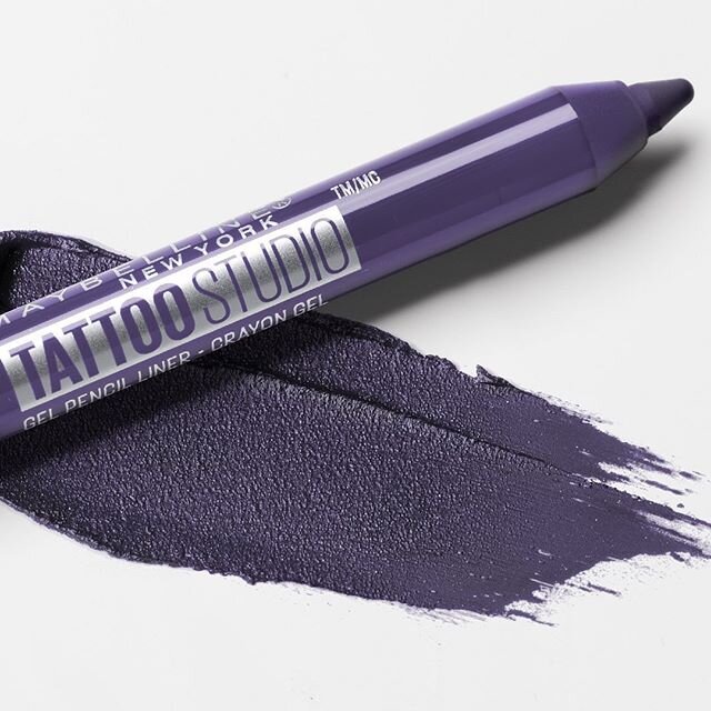Love a purple 💜 moment
📸 @studiowestbrook 
#remoteshoot
.
.
@maybelline Apply this purple liner all over the lid for a smokey eye or try this for your floating liner look! Shown here: tattoo studio gel pencil in 'rich amethyst'. Drop only 💜 if you