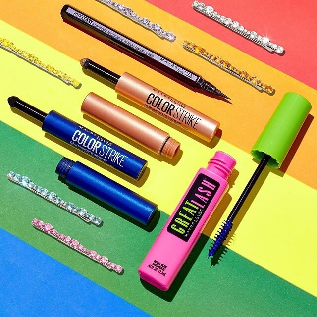 🌈🌈🌈 our favorite color is sparkly 💎 💎 💎 #photography @studiowestbrook #production #chez811
.
.
🌈To celebrate #pride, we&rsquo;re giving away some of our new #colorstrike eyeshadow pens, #greatlash mascara in &lsquo;royal blue&rsquo;, and #hype