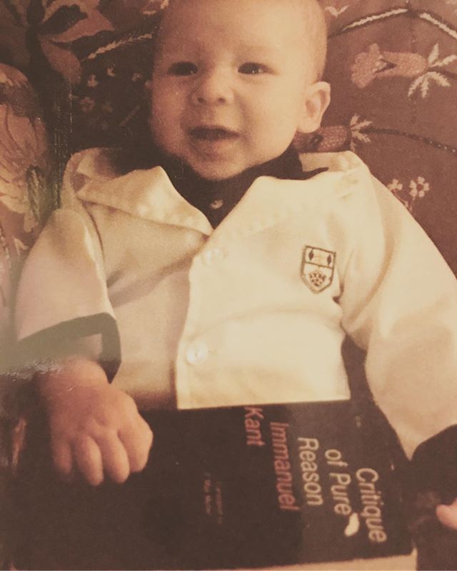 Nerd credentials. #tbt
:
:
#throwback #thursday #PHnerd #childhood #family #photos #philosophy #reason #analytical #empiricism #rationality #logic #kant #theory #space #time #consciousness #metaphysical #baby #concepts